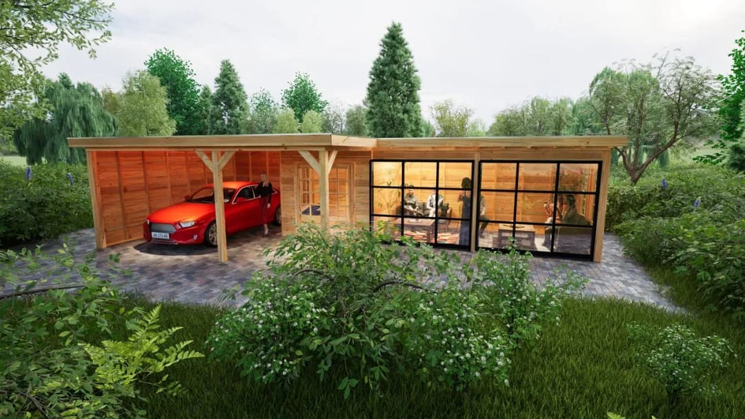 Tuinhuis met Carport – Richmond