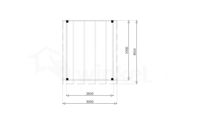 Douglas Overkapping Budget 300x350 - Outback - OBDE300350 - 300x350