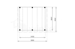 Douglas Overkapping Budget 350x300 - Outback - OBDE350300 - 350x300