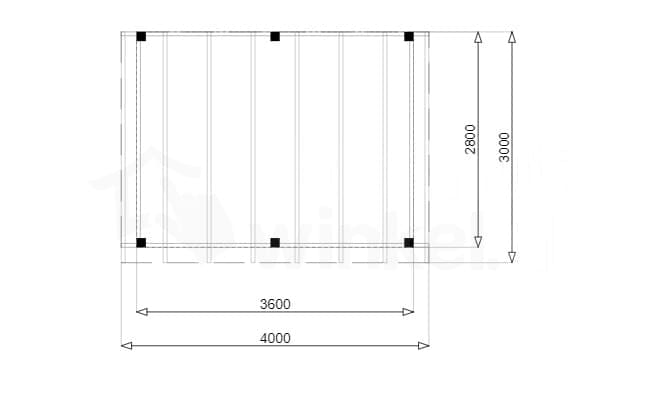 Douglas Overkapping Budget 400x300 - Outback - OBDE400300 - 400x300