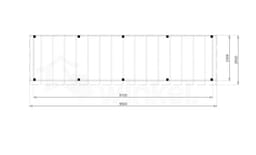 Douglas Overkapping Budget 950x250 - Outback - OBDE950250 - 950x250