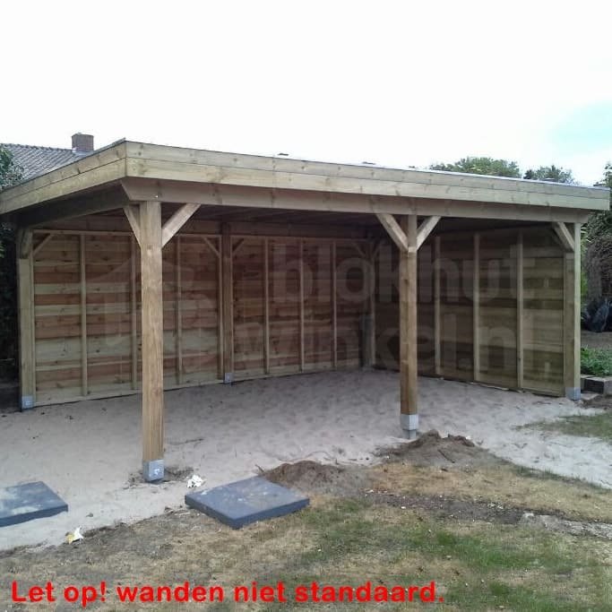 vrijstaande zelfbouw carport Outback Geïmpregneerde Vrijstaande Carport 360x600 - Outback - OVC360x600 - 360x600