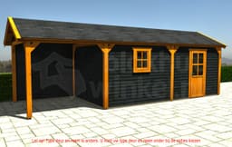 blokhut Oregon Lounge 600x600 geïmpregneerd - Luxhouse - FFORLO600600-DI - 600x600