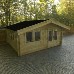 blokhut Burgos A geïmpregneerd - Interflex - 5x5-DI - 540x540
