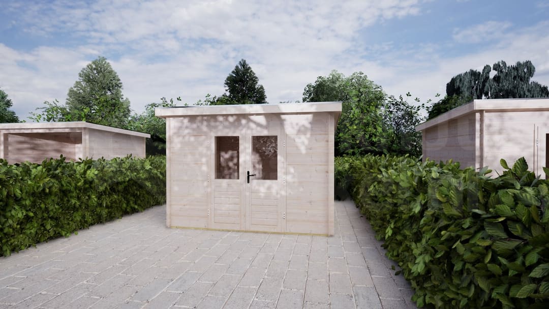 Blokhut Jasmijn 300x250 | Inclusief EPDM, fundamentbalken en bezorging! - BHW Select - BL283025N0020 - 320x270