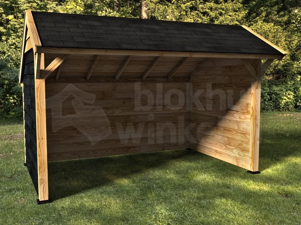 kapschuur Woodvision Kapschuur Comfort 400x250 geïmpregneerd incl. GRATIS shingles t.w.v. € 140,- - Woodvision - 44540 - 405x322