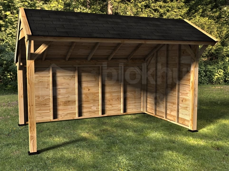 kapschuur Woodvision Kapschuur Comfort 400x250 geïmpregneerd incl. GRATIS shingles t.w.v. € 140,- - Woodvision - 44540 - 405x322