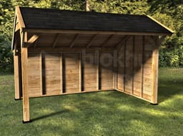 kapschuur Woodvision Kapschuur Comfort 400x250 geïmpregneerd incl. GRATIS shingles t.w.v. € 140,- - Woodvision - 44540 - 405x322