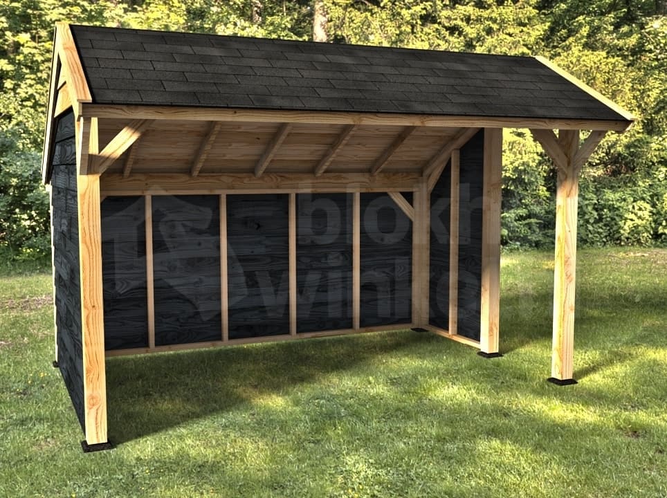 kapschuur Woodvision Kapschuur Comfort 400x250 geïmpregneerd incl. GRATIS shingles t.w.v. € 140,- - Woodvision - 44540 - 405x322