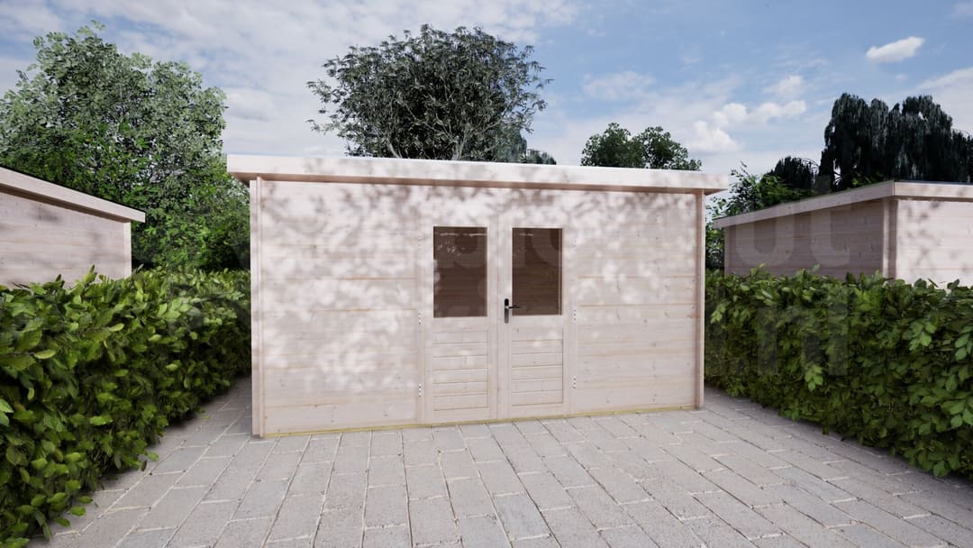 Blokhut Lelie 400x250 | Inclusief EPDM, fundamentbalken en bezorging! - BHW Select - BL284025N0020 - 420x270