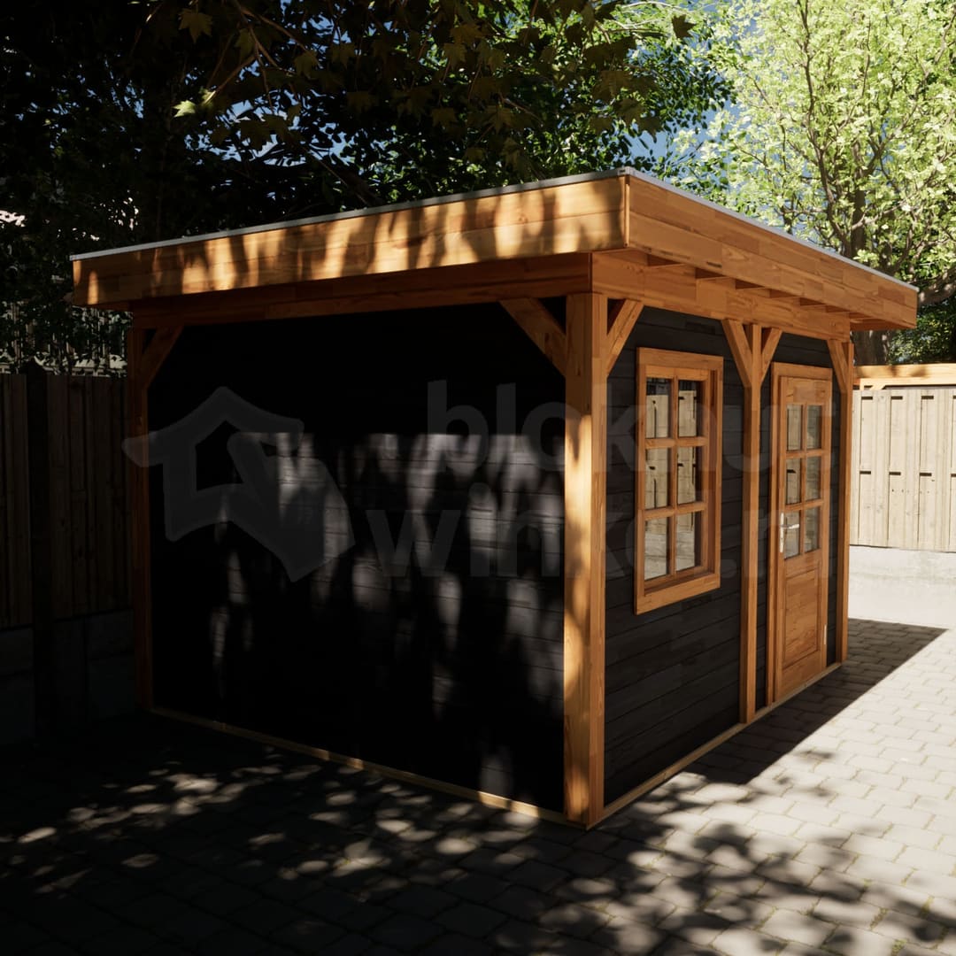 actie blokhut plat dak New Jersey 350x300 geïmpregneerd - Luxhouse - FFNJ350300-DI - 350x300