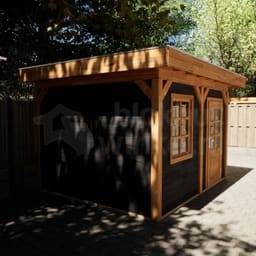 actie blokhut plat dak New Jersey 350x300 geïmpregneerd - Luxhouse - FFNJ350300-DI - 350x300