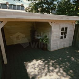 actie blokhut plat dak New Jersey Lounge 250x250 - Luxhouse - FFNJLO250250 - 250x250