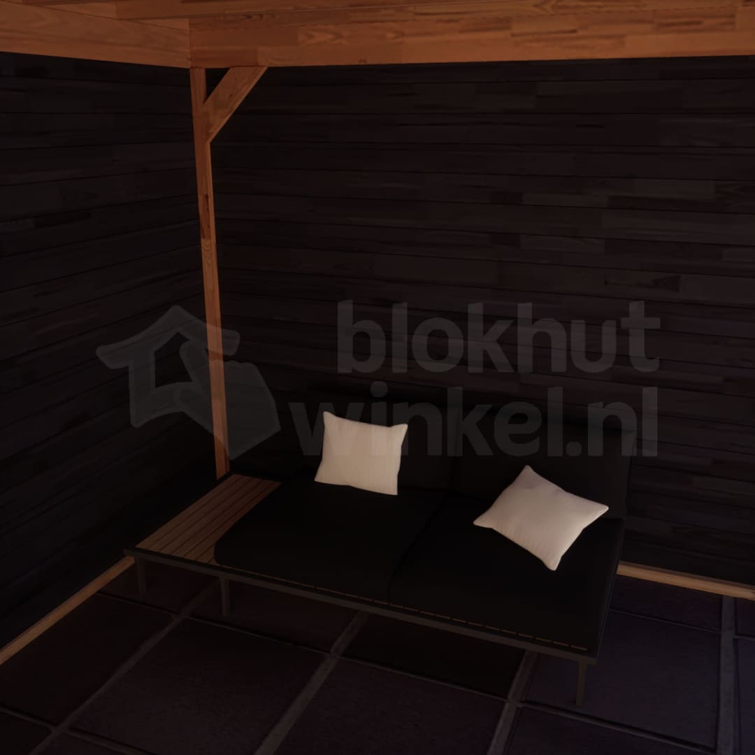 actie blokhut plat dak New Jersey Lounge 400x200 geïmpregneerd - Luxhouse - FFNJLO400200-DI - 400x200