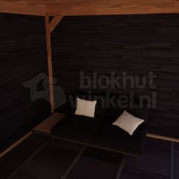actie blokhut plat dak New Jersey Lounge 400x200 geïmpregneerd - Luxhouse - FFNJLO400200-DI - 400x200