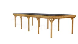 3D Render Houten Outback Douglas Vrijstaande Veranda 1100x450