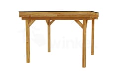 3D Render Houten Outback Douglas Vrijstaande Veranda 350x350