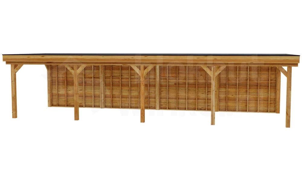vrijstaande zelfbouw douglas veranda Outback Douglas Vrijstaande Veranda 1150x400 - Outback - ODVV1150x400 - 1150x400