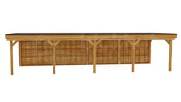 vrijstaande zelfbouw douglas veranda Outback Douglas Vrijstaande Veranda 1150x450 - Outback - ODVV1150x450 - 1150x450