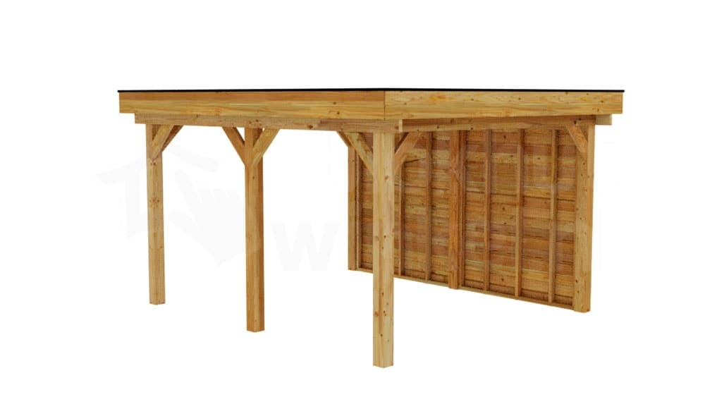 vrijstaande zelfbouw douglas veranda Outback Douglas Vrijstaande Veranda 450x400 - Outback - ODVV450x400 - 450x400