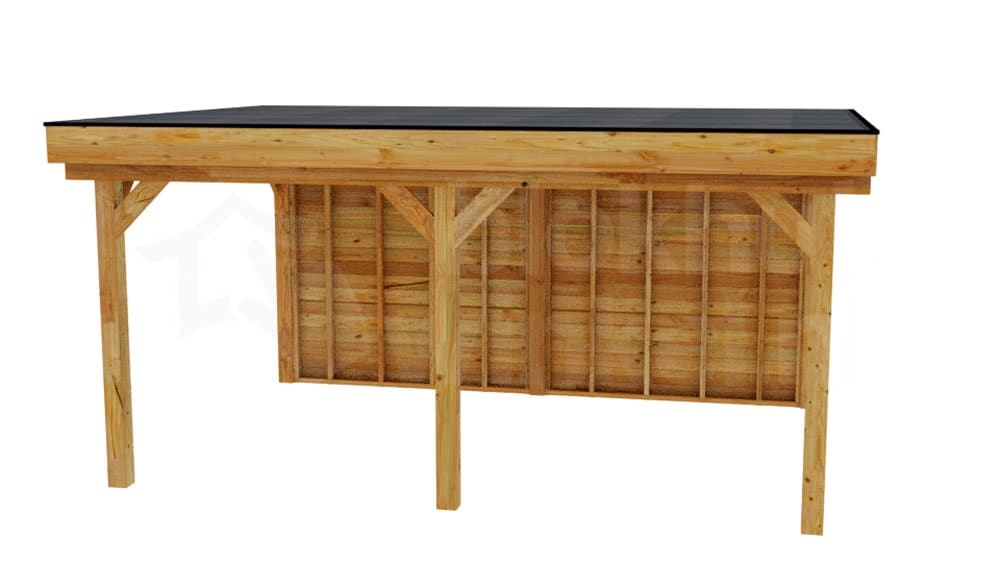 vrijstaande zelfbouw douglas veranda Outback Douglas Vrijstaande Veranda 550x400 - Outback - ODVV550x400 - 550x400
