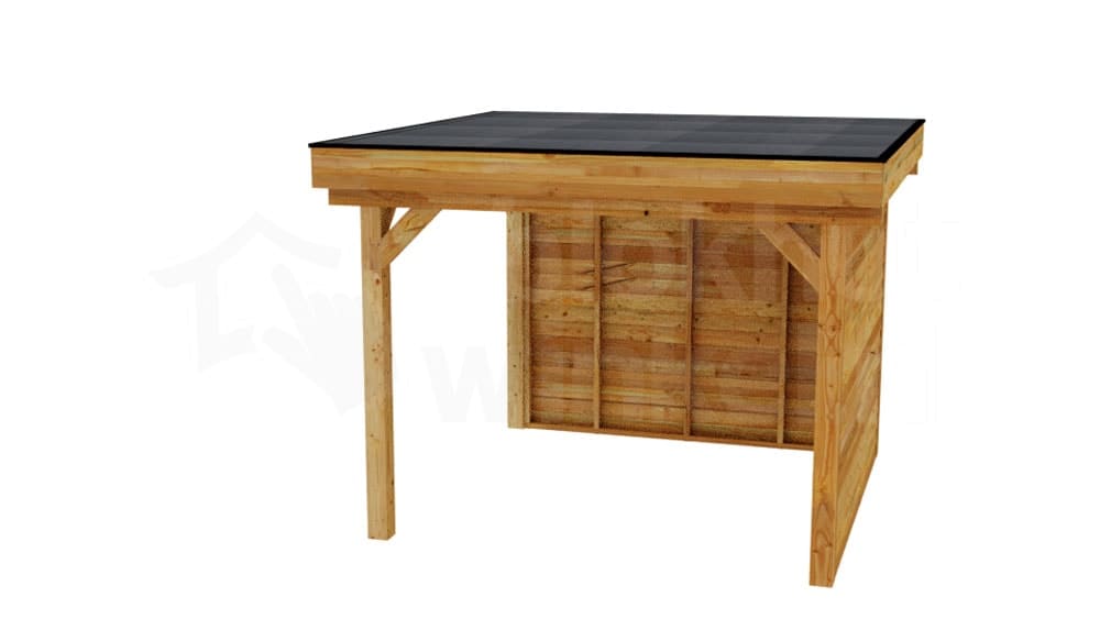 vrijstaande zelfbouw douglas veranda Outback Douglas Vrijstaande Veranda 350x350 - Outback - ODVV350x350 - 350x350