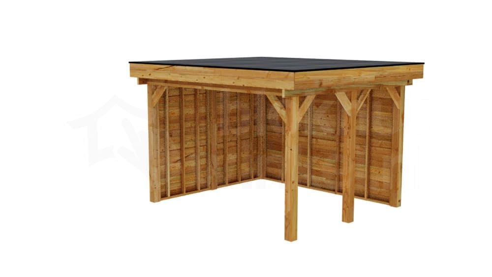vrijstaande zelfbouw douglas veranda Outback Douglas Vrijstaande Veranda 350x400 - Outback - ODVV350x400 - 350x400