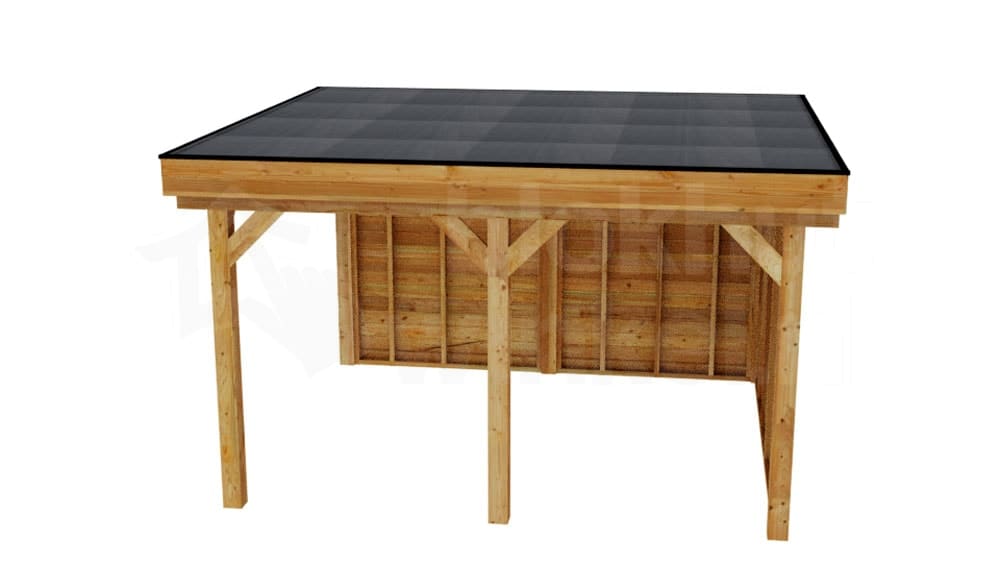 vrijstaande zelfbouw douglas veranda Outback Douglas Vrijstaande Veranda 450x400 - Outback - ODVV450x400 - 450x400