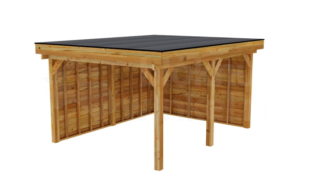 vrijstaande zelfbouw douglas veranda Outback Douglas Vrijstaande Veranda 500x400 - Outback - ODVV500x400 - 500x400
