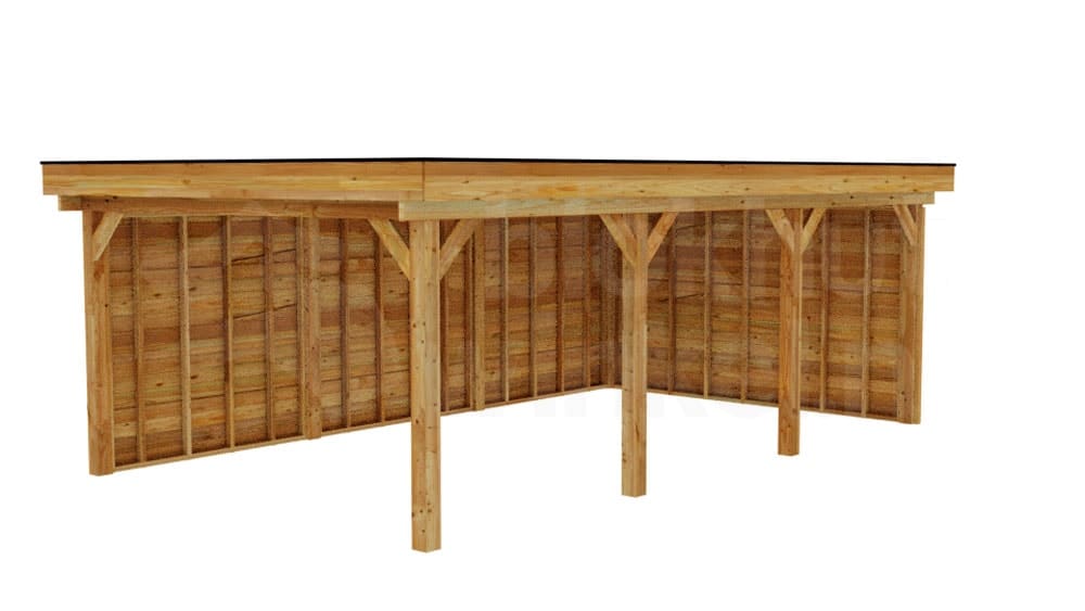 vrijstaande zelfbouw douglas veranda Outback Douglas Vrijstaande Veranda 750x450 - Outback - ODVV750x450 - 750x450