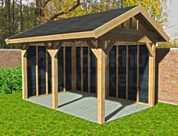 douglas veranda met zadeldak Outback Douglas Veranda Zadeldak 2000x500 - Outback - ODVZ2000x500 - 2000x500