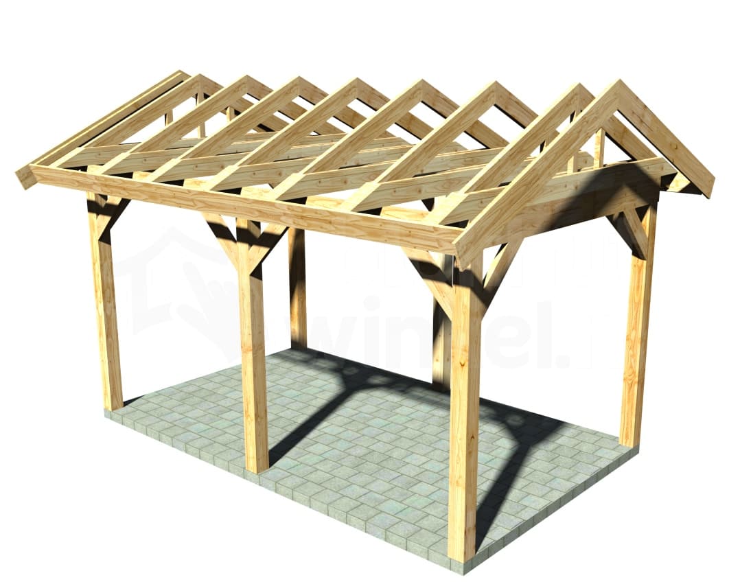 douglas veranda met zadeldak Outback Douglas Veranda Zadeldak 2000x500 - Outback - ODVZ2000x500 - 2000x500