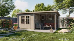 blokhut Blokhut Chappo | Inclusief fundamentbalken, easyroofing, startset en bezorging! - Tuindeco - 40.0194 - 300x300