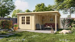 blokhut Blokhut Chappo | Inclusief fundamentbalken, easyroofing, startset en bezorging! - Tuindeco - 40.0194 - 300x300