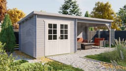 tuindeco actieblokhut Blokhut Charlotta | Inclusief fundamentbalken, easyroofing, startset en bezorging! - Tuindeco - 40.0198 - 300x300