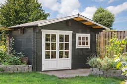 tuinhuis Blokhut Ingmar | Inclusief fundamentbalken, shingles, startset en bezorging! - Tuindeco - 40.0600 - 380x300