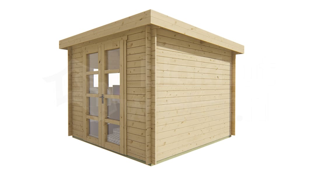 blokhut Blokhut Bodine geïmpregneerd | Inclusief fundamentbalken, easyroofing, startset en bezorging! - Tuindeco - 40.0745-DI - 298x298