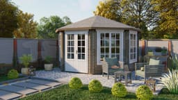 blokhut Blokhut Lynn geïmpregneerd | Inclusief fundamentbalken, shingles, startset en bezorging! - Tuindeco - 40.0761-DI - 418x418