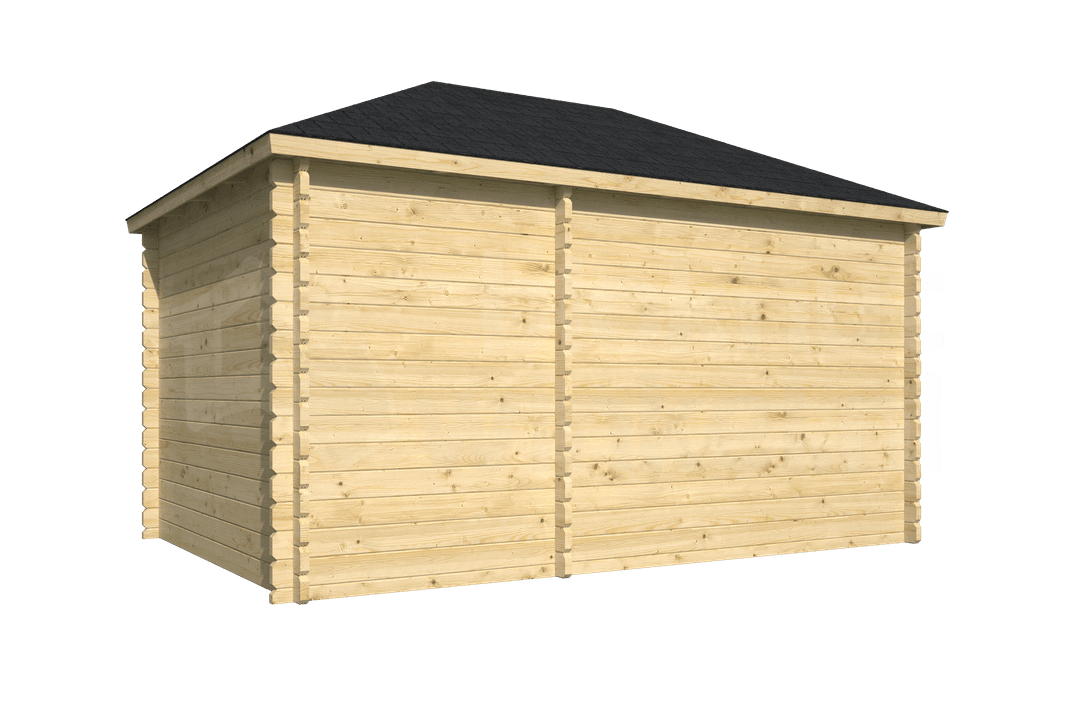 tuinhuis Blokhut Agnes geïmpregneerd | Inclusief fundamentbalken, shingles, startset en bezorging! - Tuindeco - 40.0781-DI - 300x440