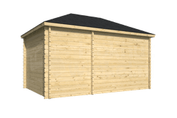 tuinhuis Blokhut Agnes geïmpregneerd | Inclusief fundamentbalken, shingles, startset en bezorging! - Tuindeco - 40.0781-DI - 300x440