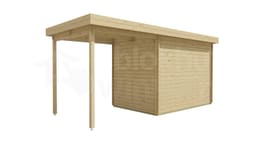 blokhut Blokhut Middelmodern | Inclusief fundamentbalken, easyroofing, startset en bezorging! - Tuindeco - 40.0792 - 300x200