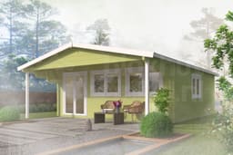 blokhut Blokhut Rune geïmpregneerd | Inclusief fundamentbalken, shingles, startset en bezorging! - Tuindeco - 40.0865-DI - 595x595