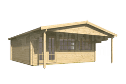 blokhut Blokhut Rune geïmpregneerd | Inclusief fundamentbalken, shingles, startset en bezorging! - Tuindeco - 40.0865-DI - 595x595