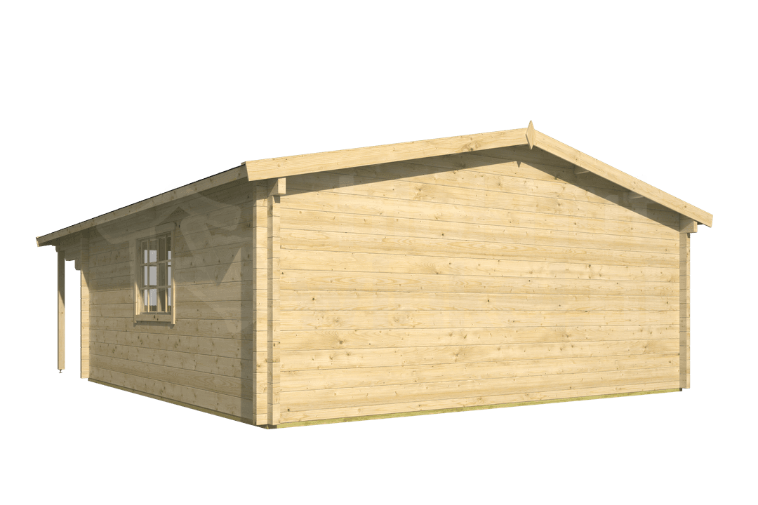 blokhut Blokhut Rune geïmpregneerd | Inclusief fundamentbalken, shingles, startset en bezorging! - Tuindeco - 40.0865-DI - 595x595