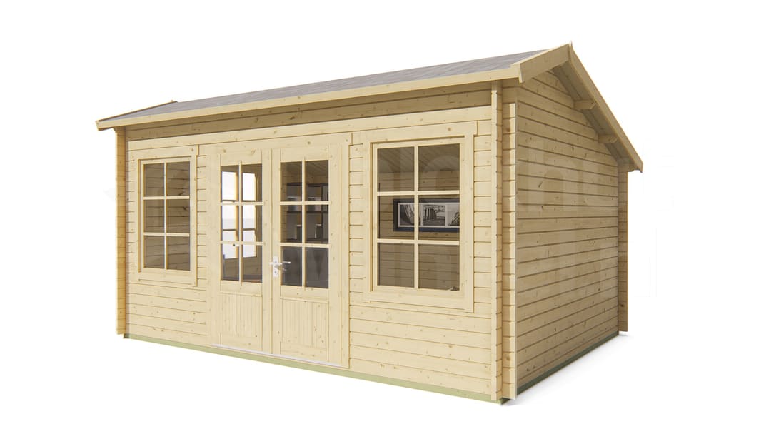 tuindeco actieblokhut Blokhut Tane geïmpregneerd | Inclusief fundamentbalken, shingles, startset en bezorging! - Tuindeco - 40.0899-DI - 480x350