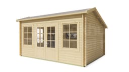 tuindeco actieblokhut Blokhut Tane geïmpregneerd | Inclusief fundamentbalken, shingles, startset en bezorging! - Tuindeco - 40.0899-DI - 480x350