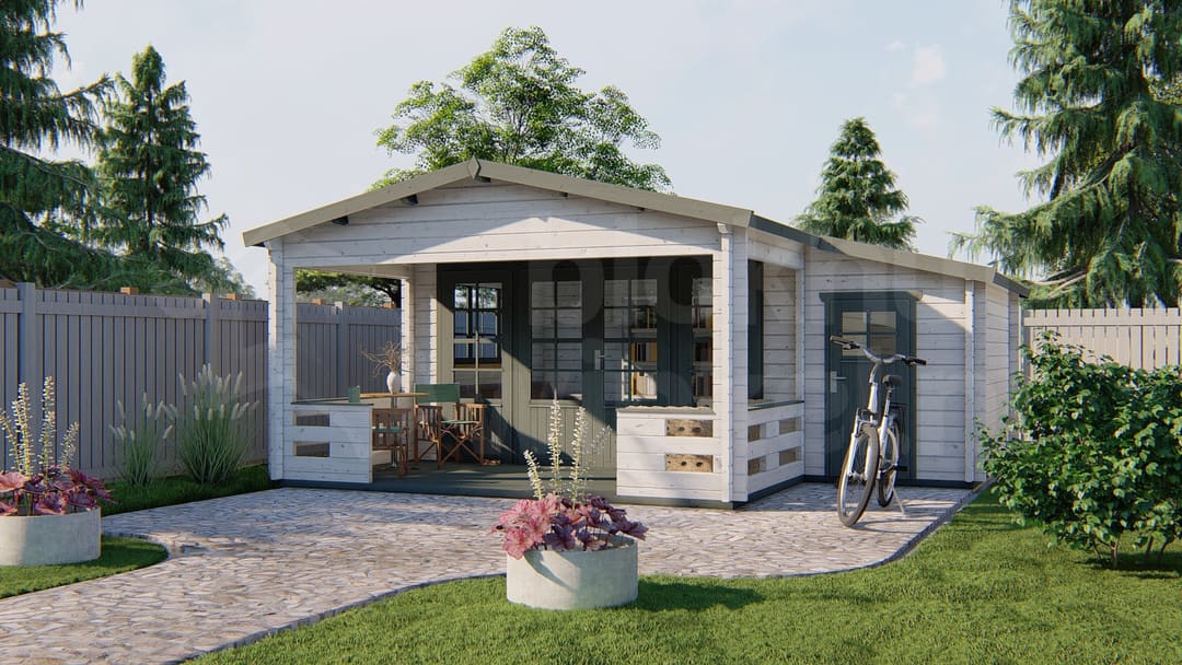 blokhut Blokhut Coventry | Inclusief fundamentbalken, shingles, startset en bezorging! - Tuindeco - 40.7003 - 590x340