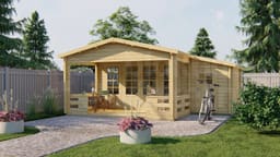 blokhut Blokhut Coventry | Inclusief fundamentbalken, shingles, startset en bezorging! - Tuindeco - 40.7003 - 590x340