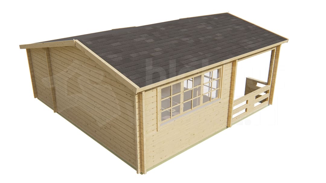 blokhut Blokhut Coventry | Inclusief fundamentbalken, shingles, startset en bezorging! - Tuindeco - 40.7003 - 590x340