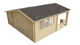 blokhut Blokhut Coventry | Inclusief fundamentbalken, shingles, startset en bezorging! - Tuindeco - 40.7003 - 590x340